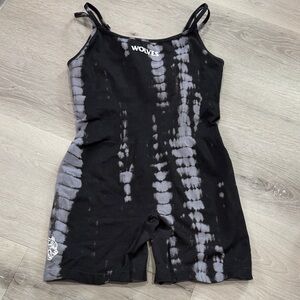 DARC SPORTS ONESIE Black and Gray Tie-Dye